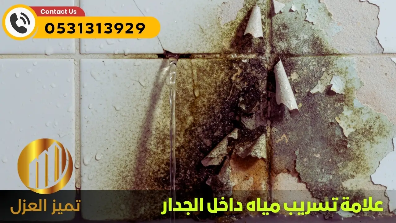 علامات تسربات المياه في الجدار