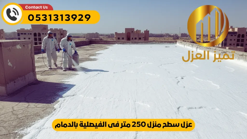 عزل سطح بحي الفيصلية الدمام مساحة 250 متر 9 عزل سطح مائي لمنزل 250 متر بواسطة شركة عوازل الفيصلية