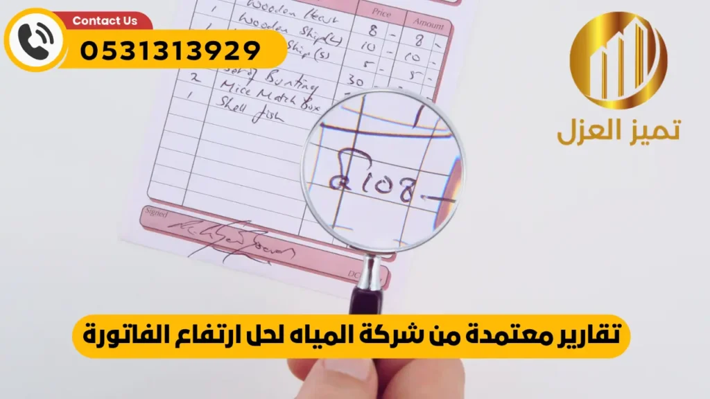 تقرير معتمد في حل ارتفا فاتورة المياه بالدمام و الرياض و القصيم والاحساء