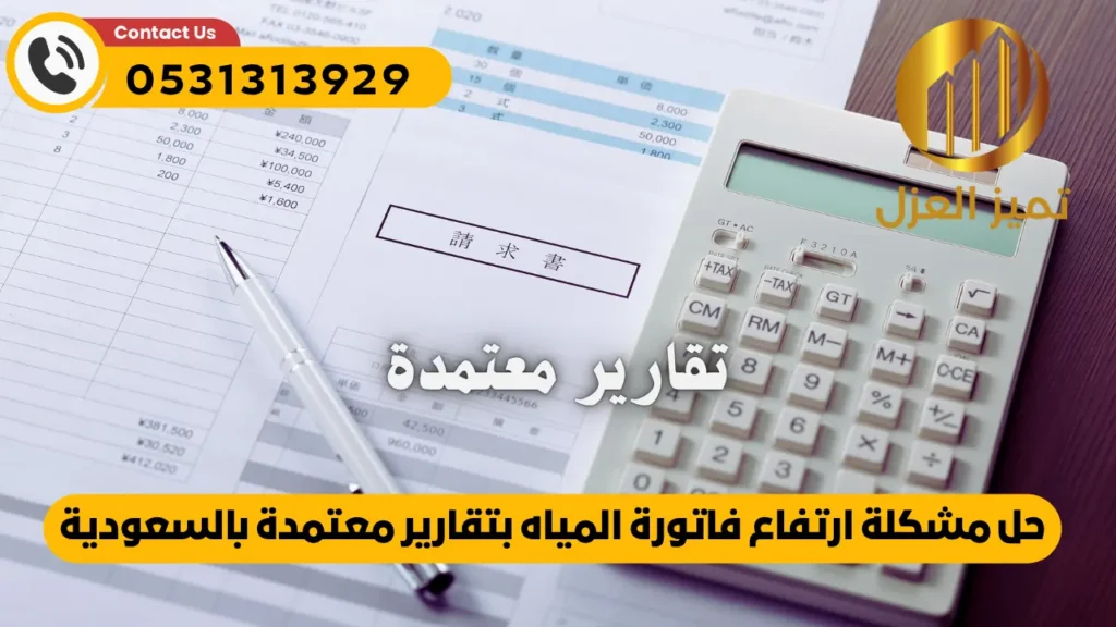 حل ارتفاع فاتورة المياه بتقارير معتمدة 2026 من شركة المياه 6 حل ارتفاع فاتورة المياه بتقارير معتمدة فى الرياض و الدمام