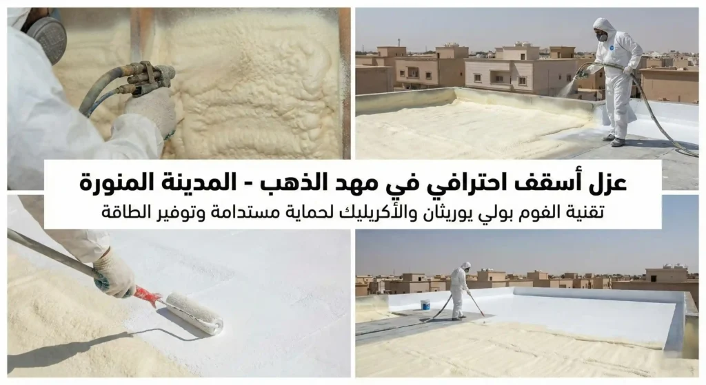 شركة عزل اسطح بمهد الذهب | أقوى عروض ضمان 10سنوات +فحص مجاني 9 عزل فوم بمهد الذهب بواسطة شركة تميز العزل